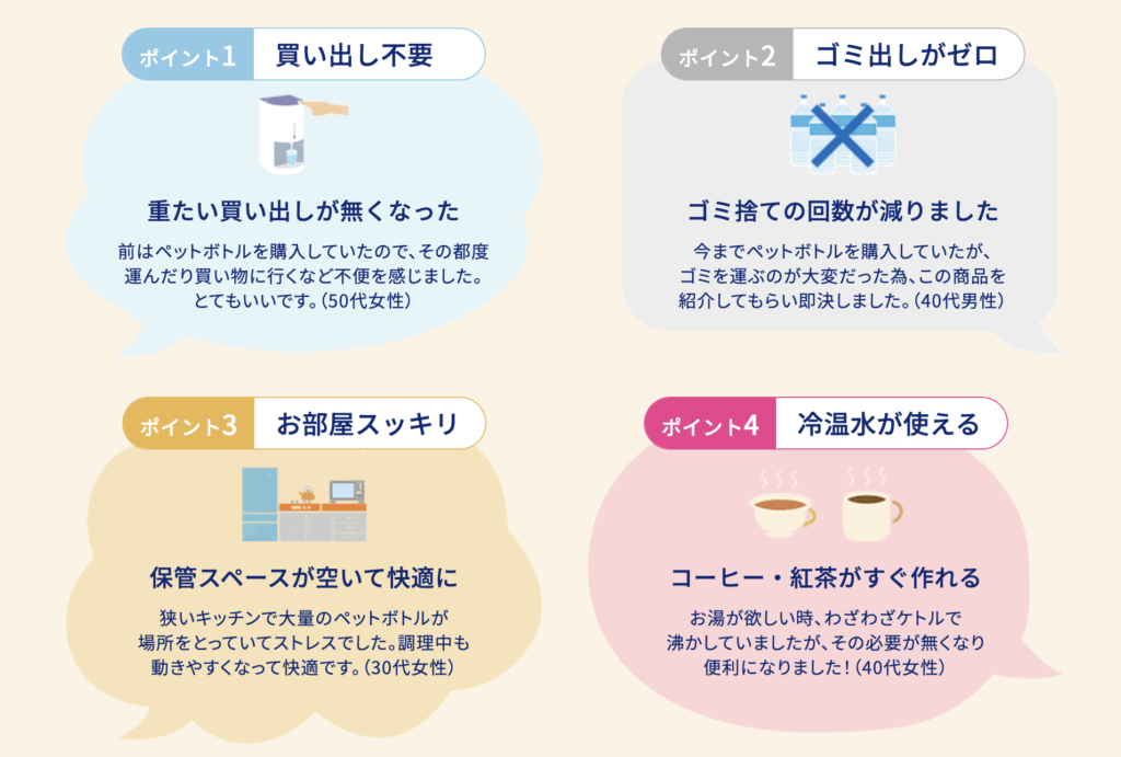 【ウォーターサーバーの結論】営業の人と2時間話して分かったエブリィフレシャスの強み｜［ゼロからはじめる］QOLを向上させるためのウェブログ